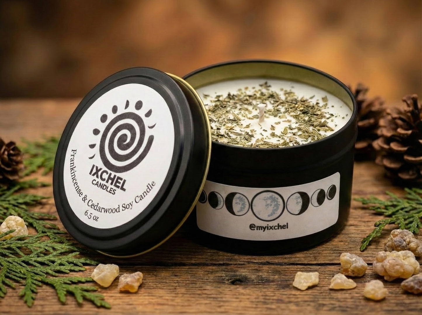 Frankincense-Cedarwood Sacred Soy Candle 6.5 oz