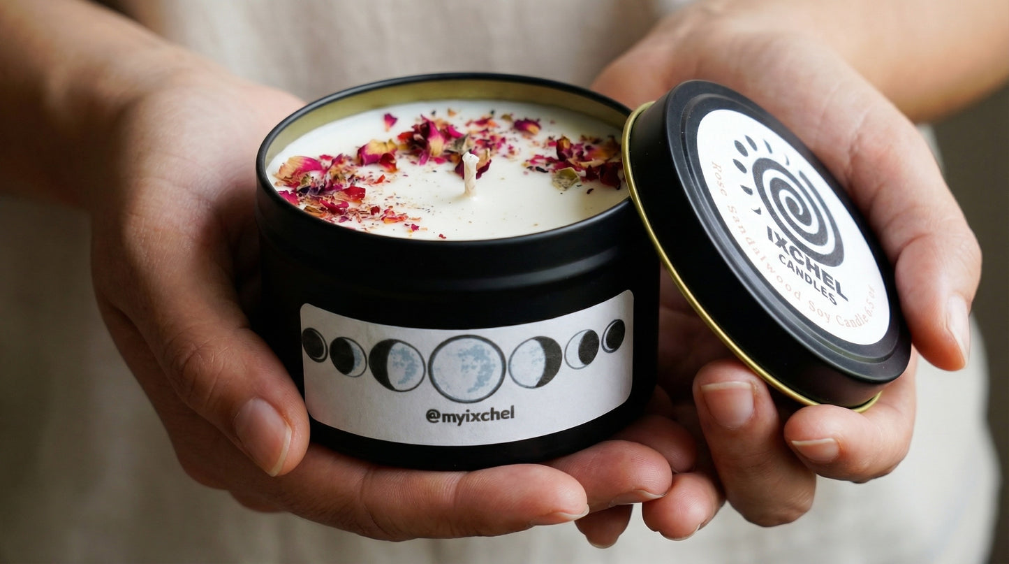 Rose-Sandalwood Sacred Soy Candle 6.5 oz